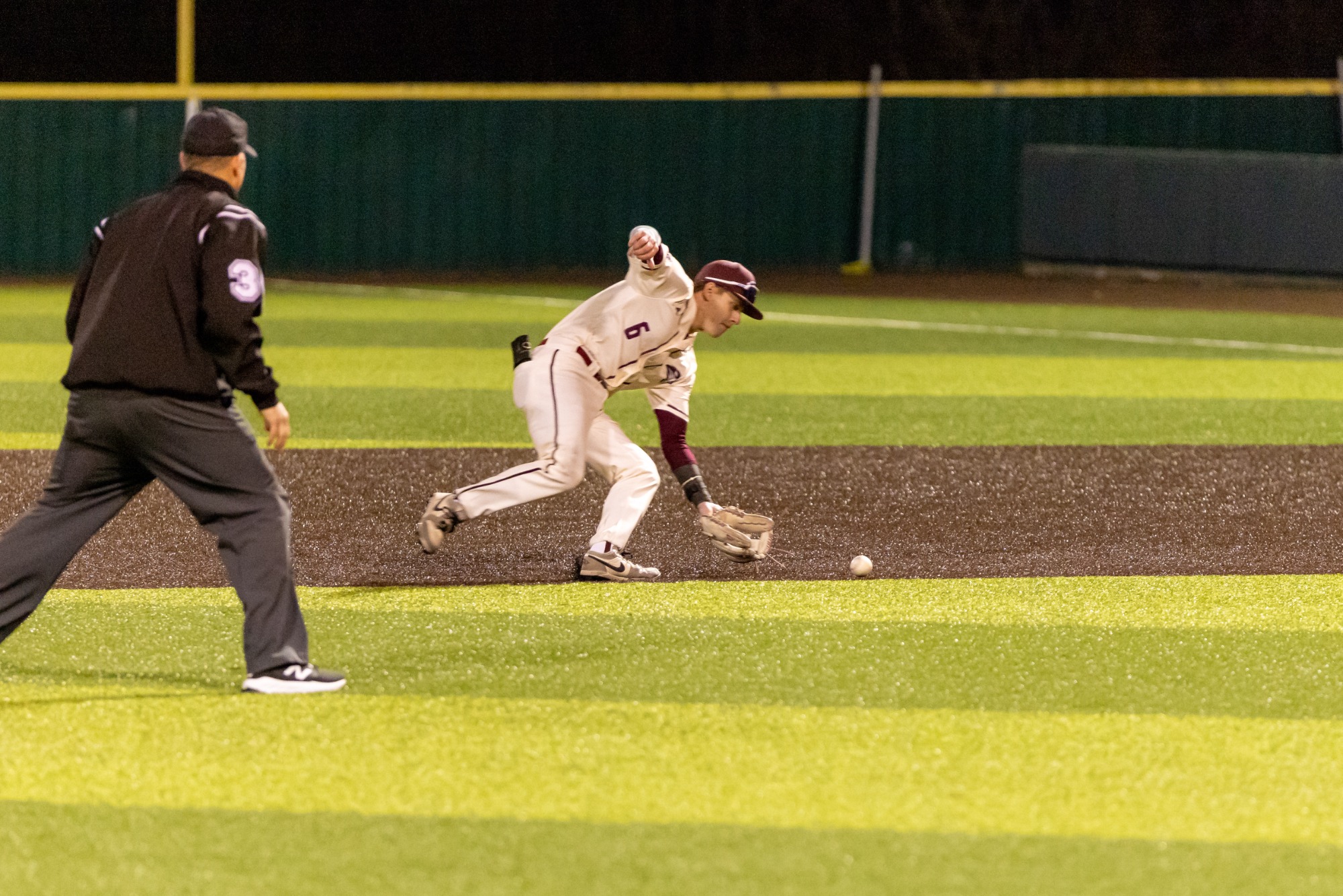 FHU baseball in action