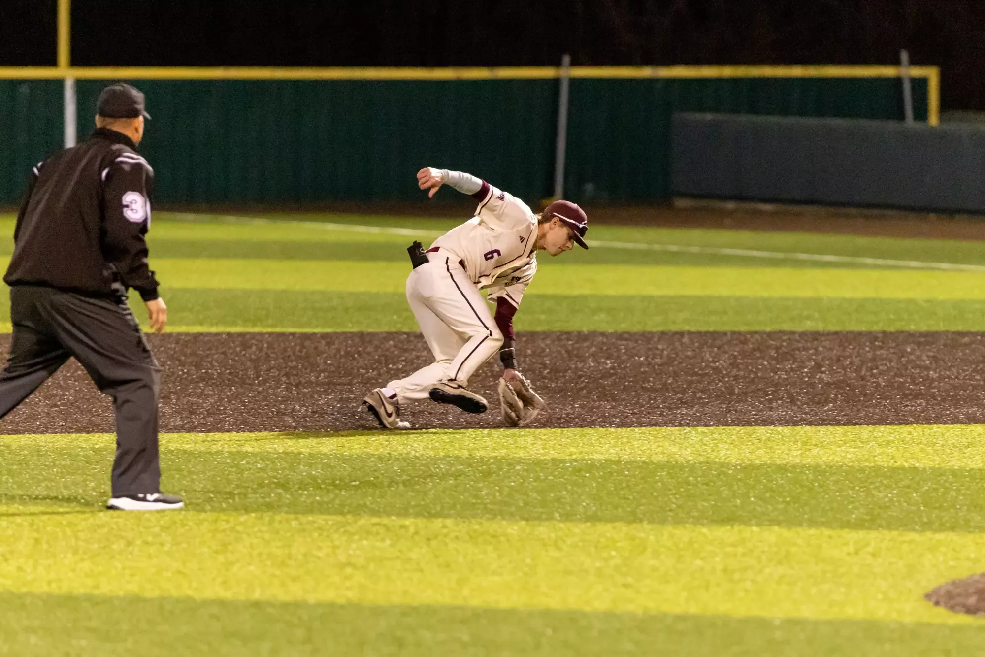 FHU baseball in action