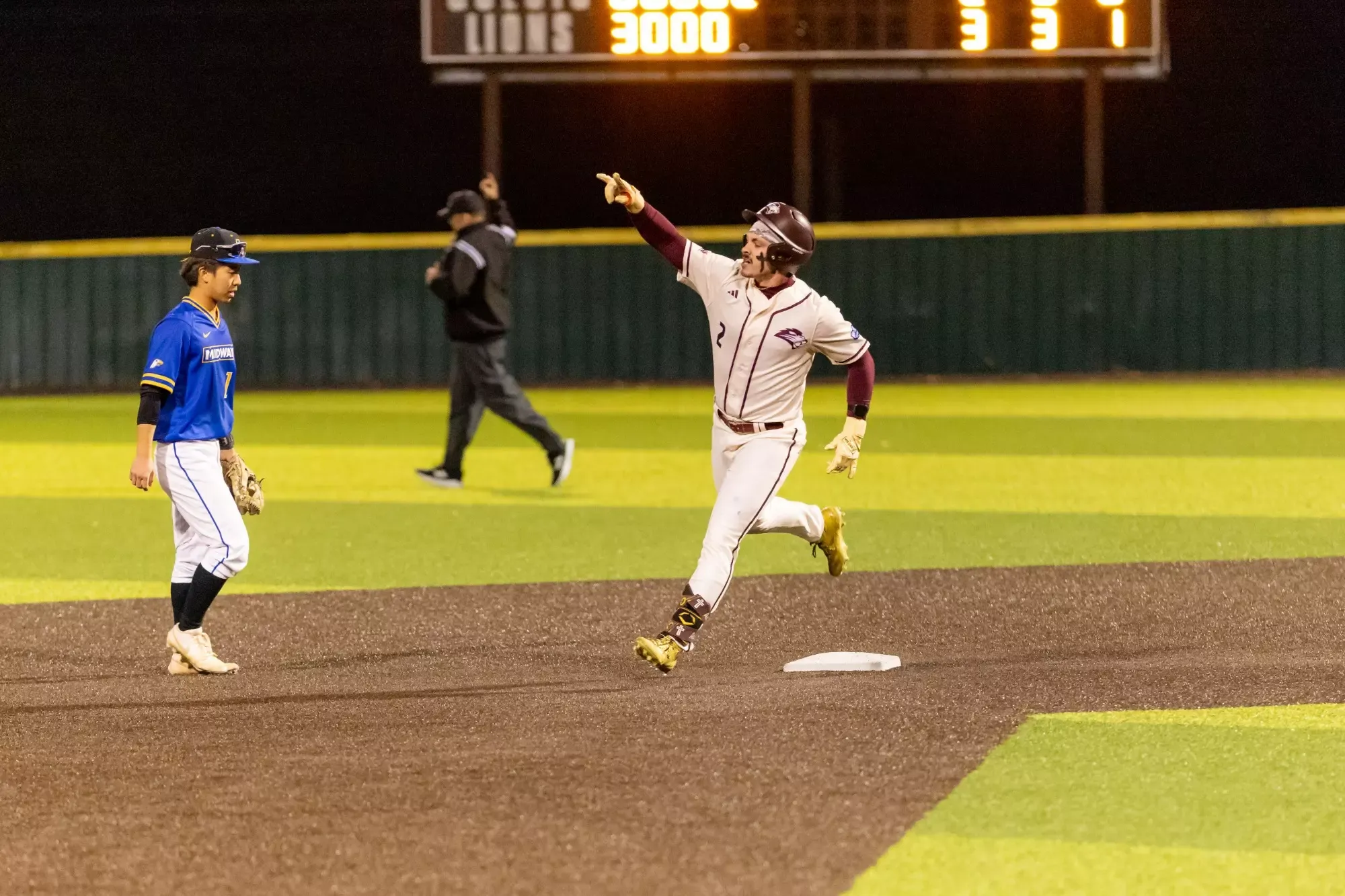 FHU baseball in action