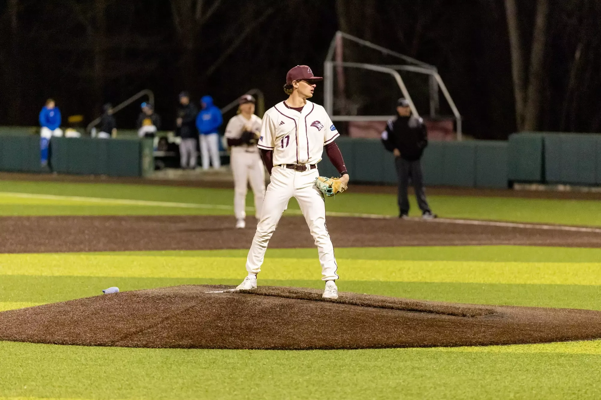 FHU baseball in action