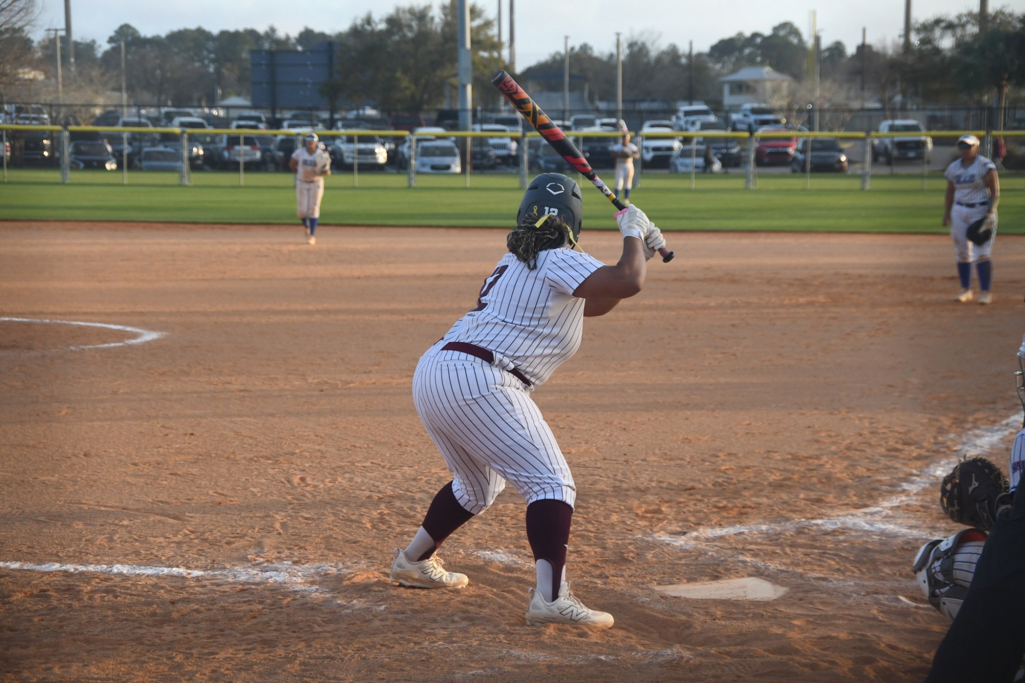 FHU Lady Lion softball in action