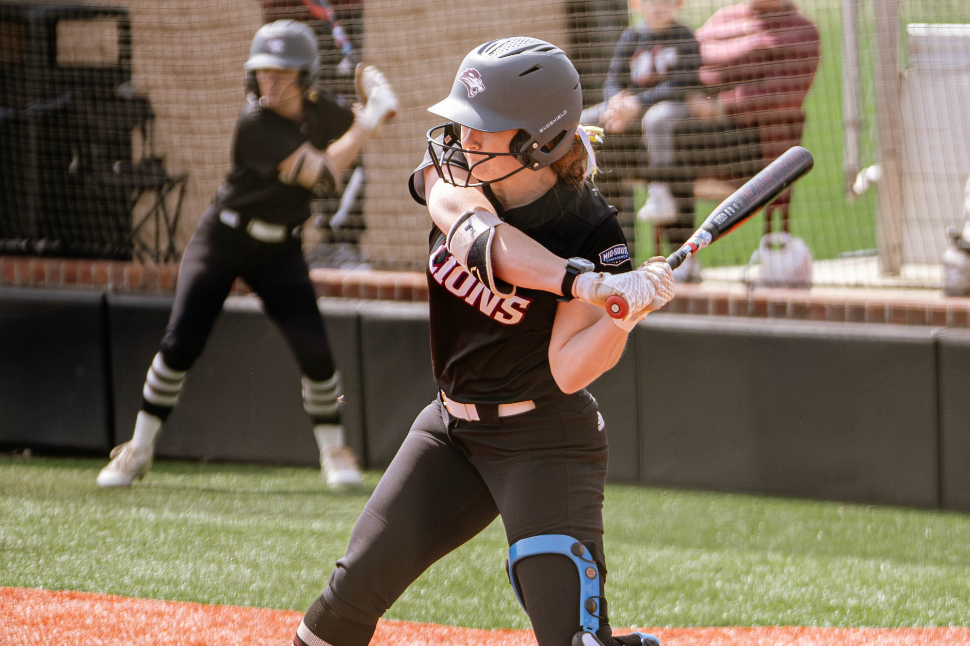 FHU Lady Lions softball in action