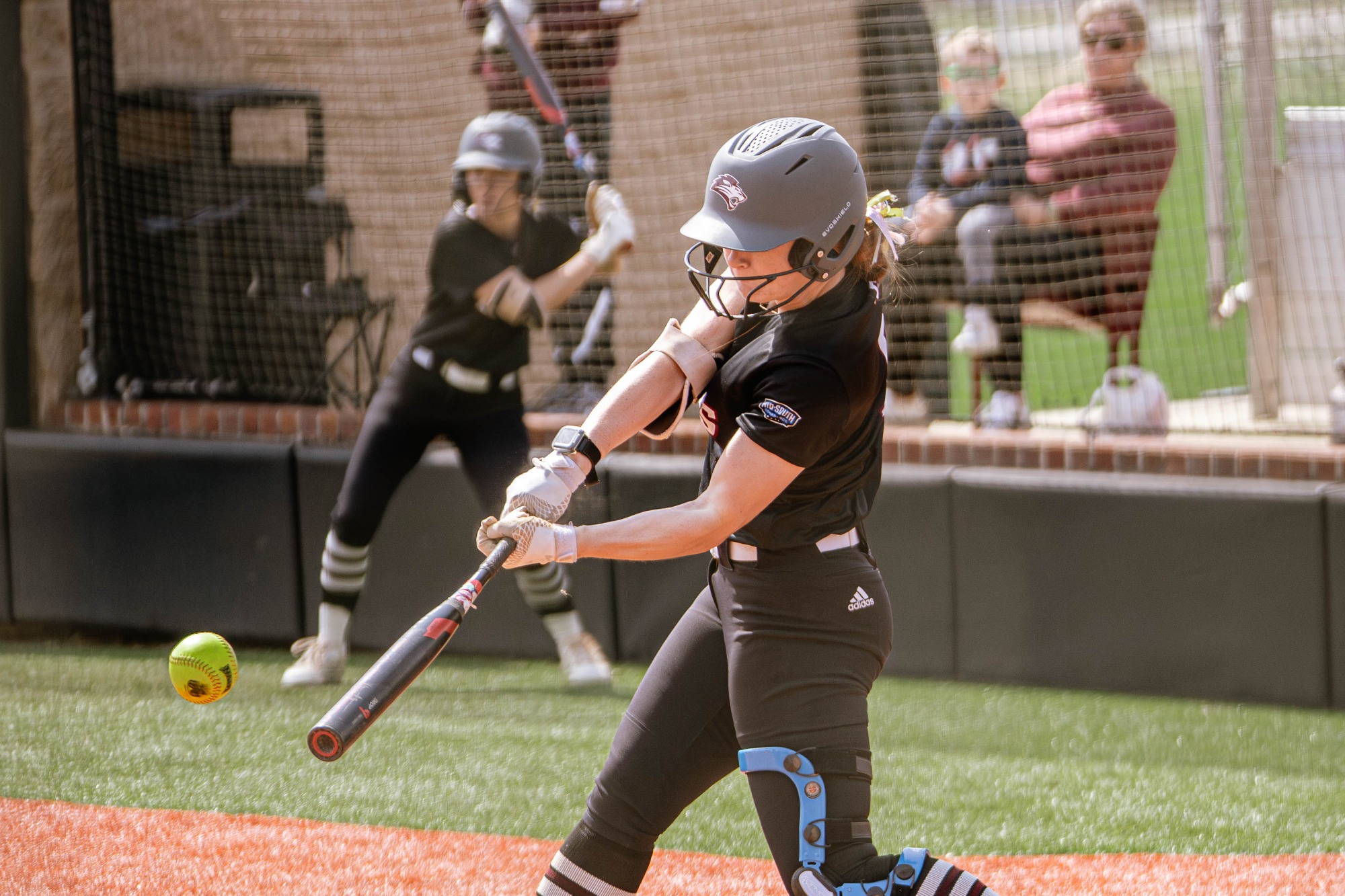 FHU Lady Lions softball in action