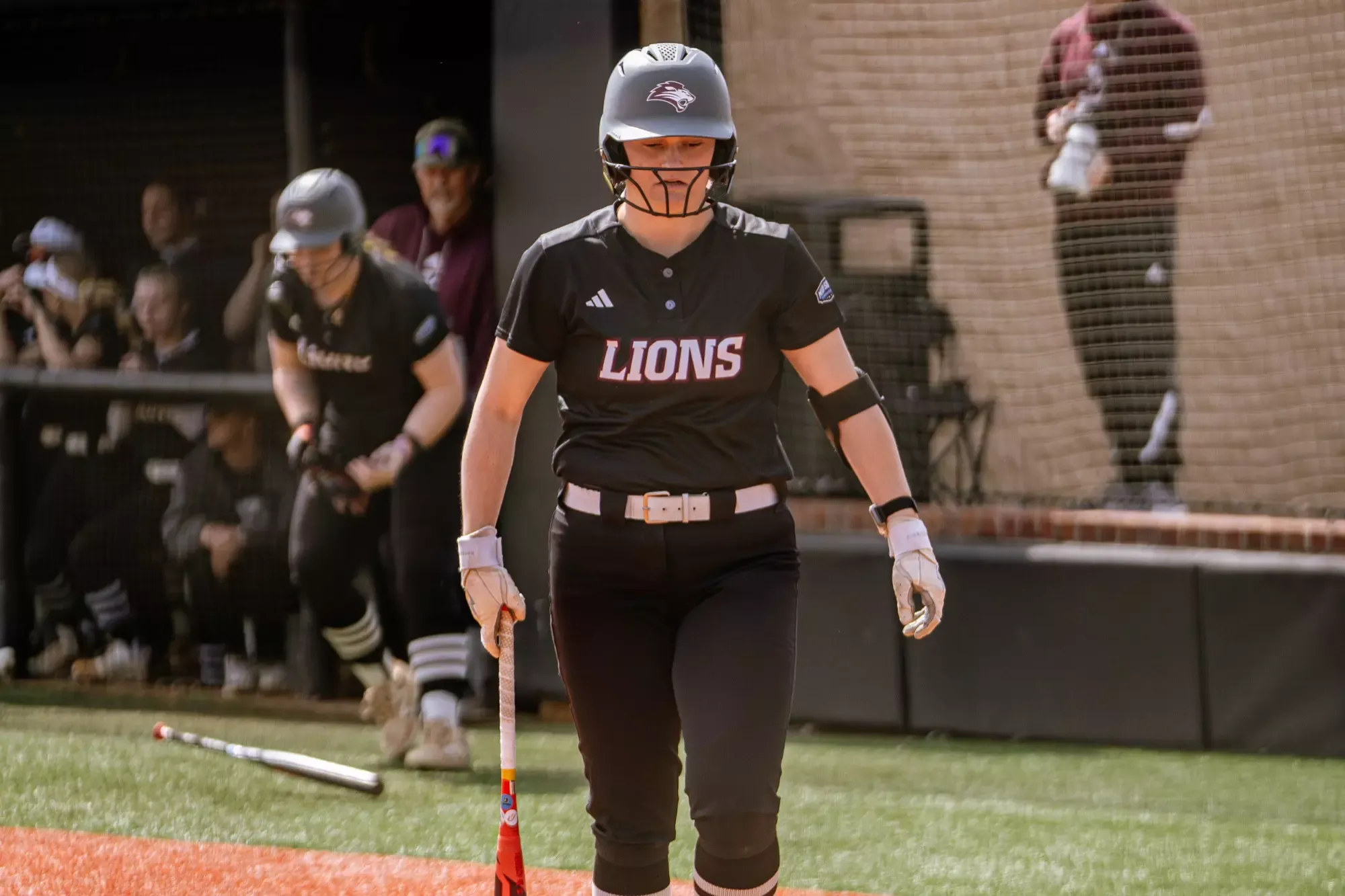 FHU Lady Lions softball in action