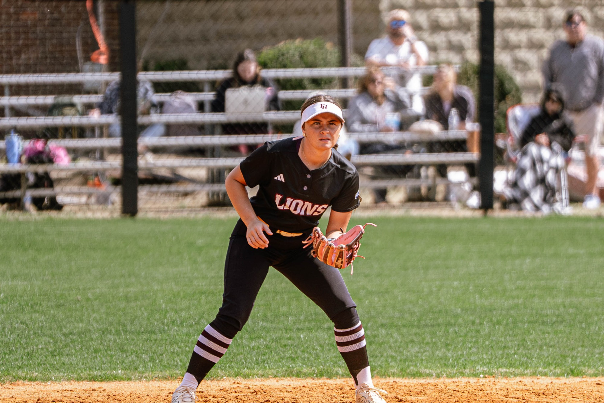 FHU Lady Lions softball in action