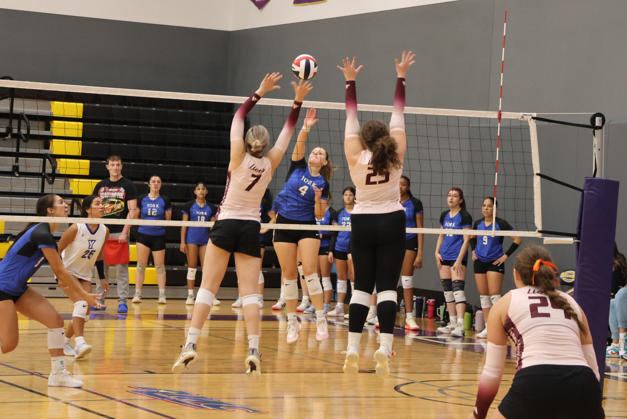 FHU volleyball in action