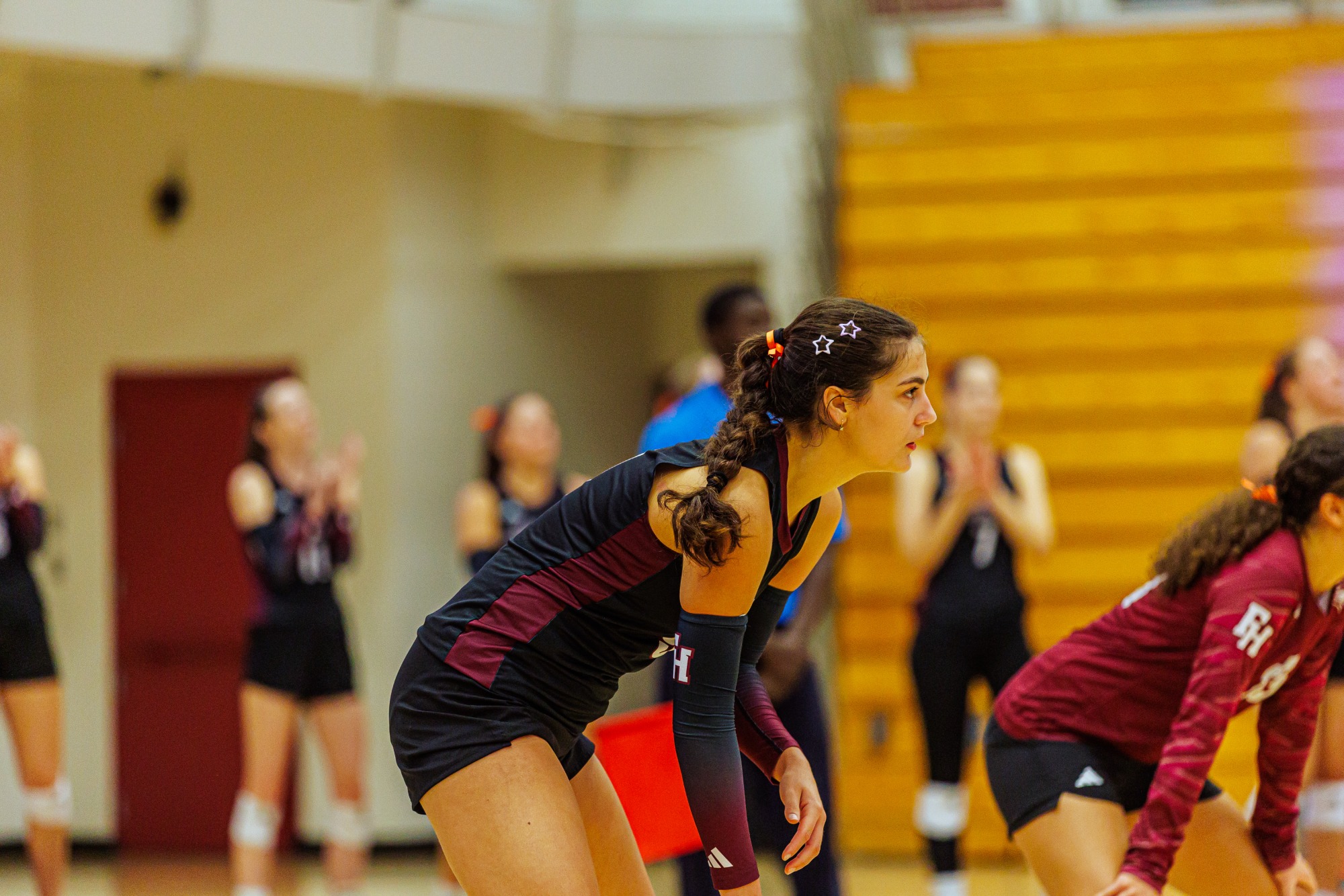 FHU volleyball in action