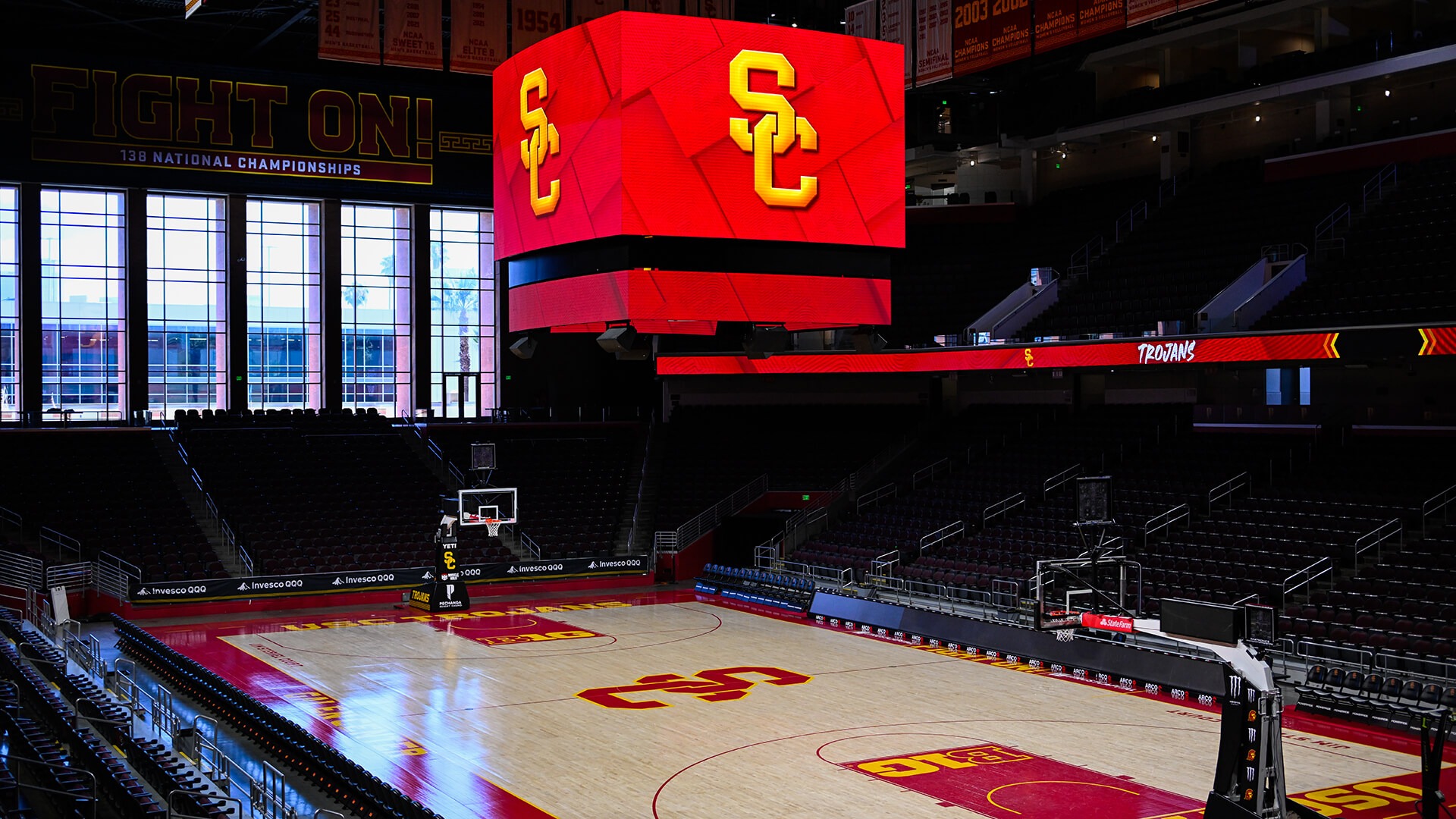 New Videoboard At Galen Center