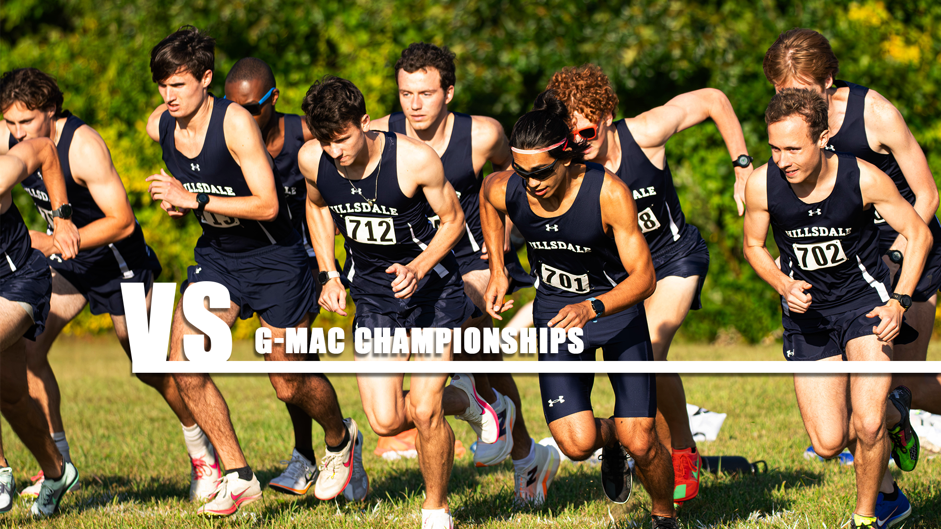 Hillsdale runners start the race at the Hillsdale Invitational on Sept. 5, 2025.