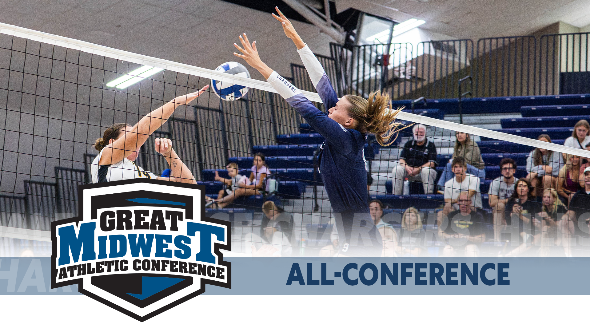 Hillsdale's Adi Sysum blocks an Ohio Dominican kill attempt during a match on Sept. 19, 2025.