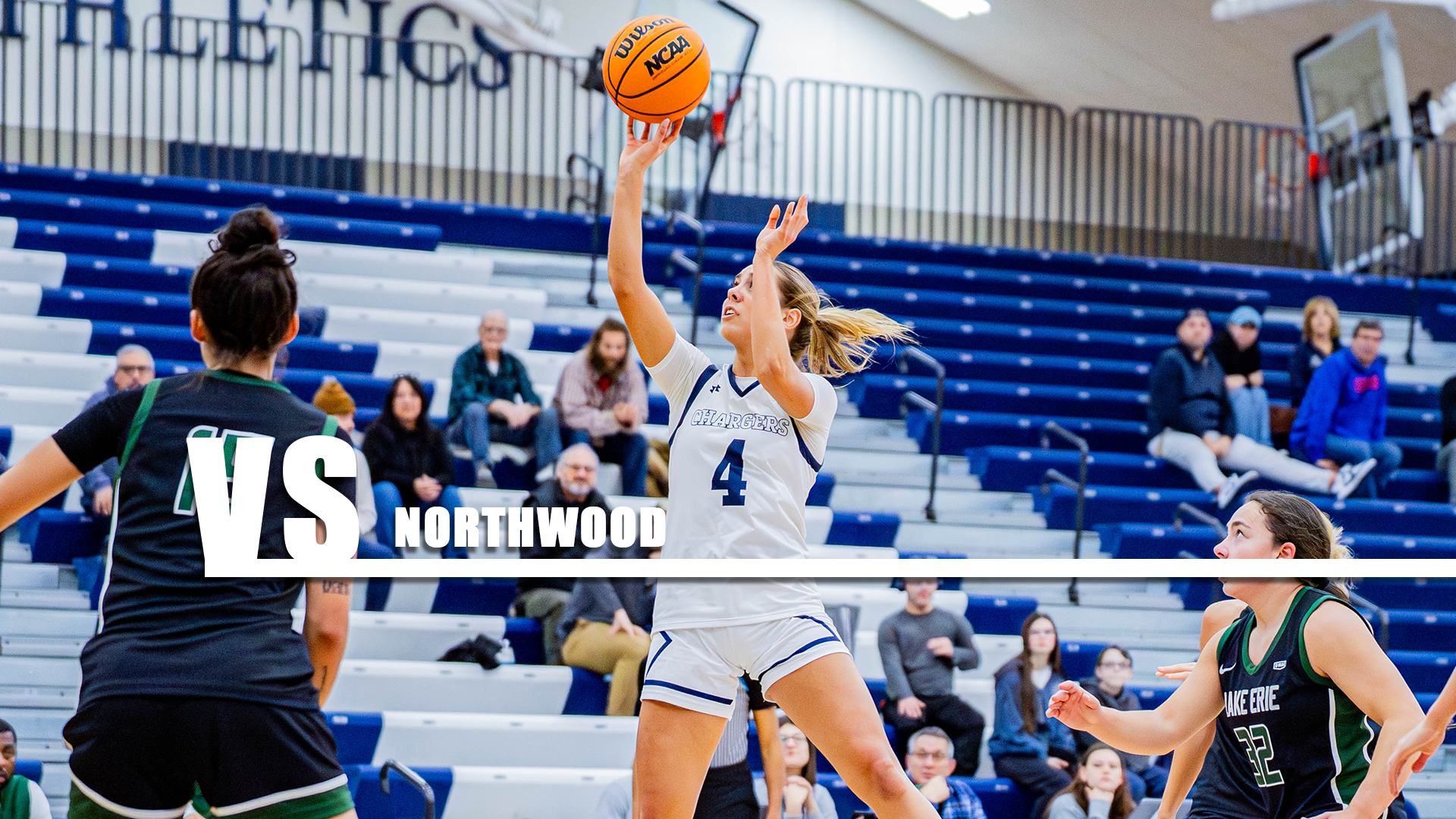 Hillsdale's Magdalena Sularski shoots a floater in the Chargers' Dec. 6, 2025 game against Lake Erie.