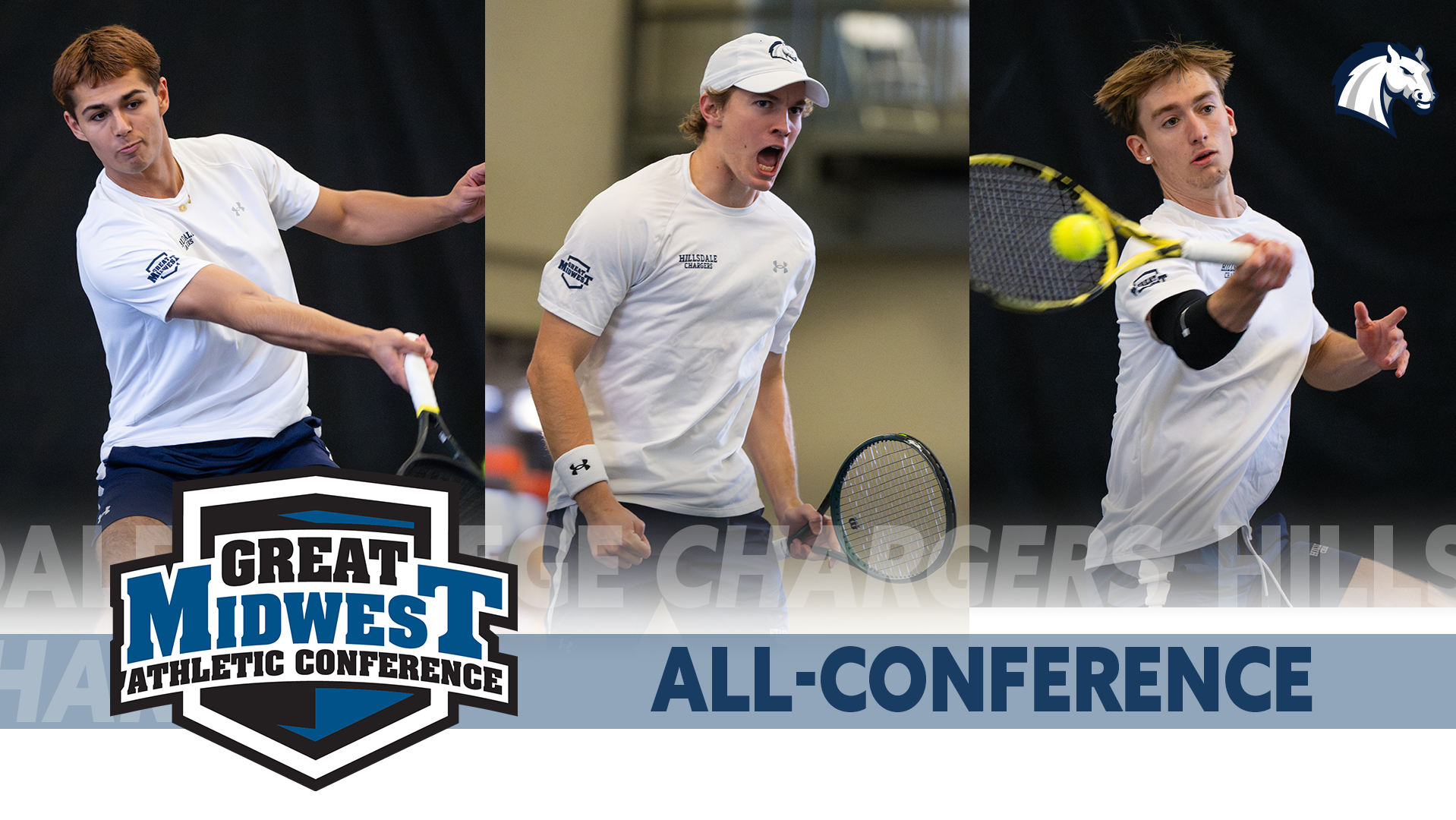 2025 All-G-MAC Honorees: From left, Ryan Papazov, Ellis Klanduch, Henry Hammond