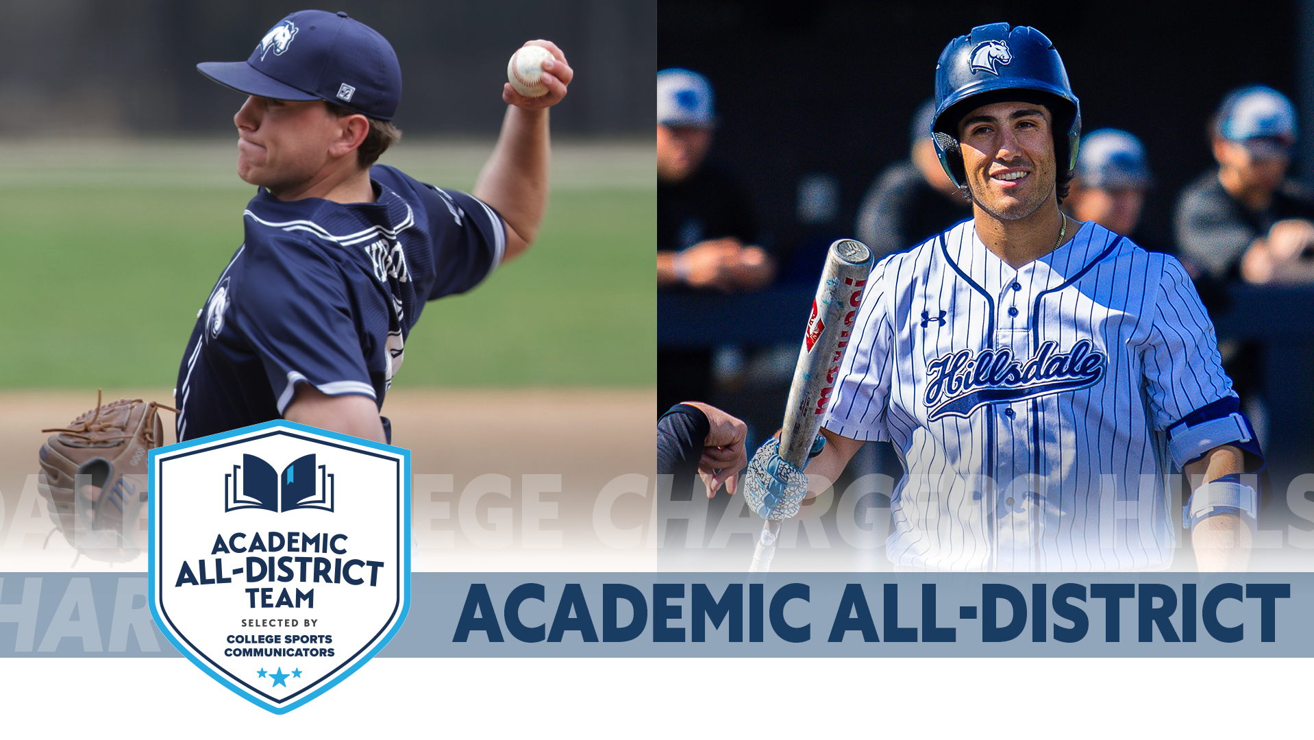 2025 CSC Academic All-District honorees: Daniel Higdon and Rocco Tenuta