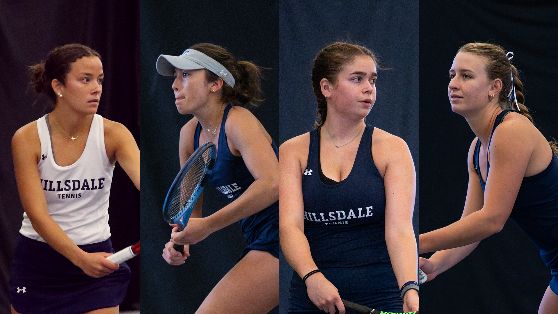 2025 ITA Scholar-Athlete recipients, from left: Isabella Spinazze, Briana Rees, Libby McGivern, Courtney Rittel