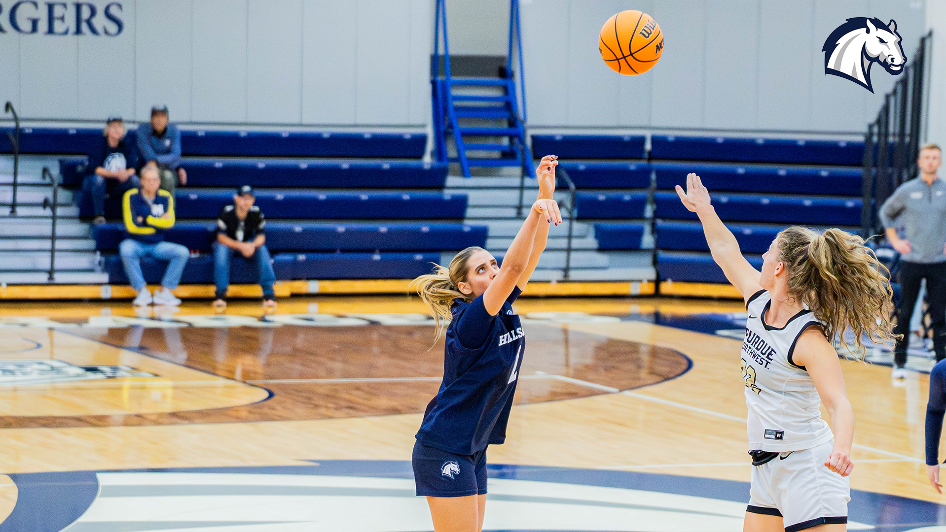 Hillsdale's Emilia Sularski takes a 3-pointer against Purdue Northwest on Nov. 15, 2025.