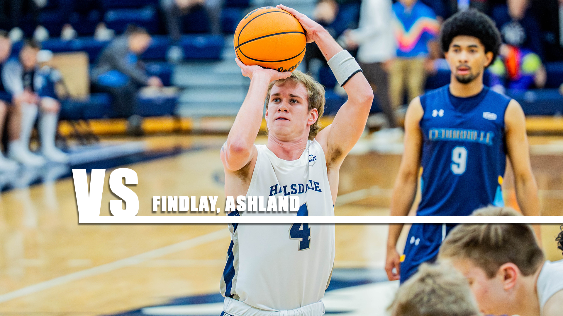 Hillsdale's Paxton Giertz shoots a free throw in a home contest against Cedarville on Jan. 15, 2026.