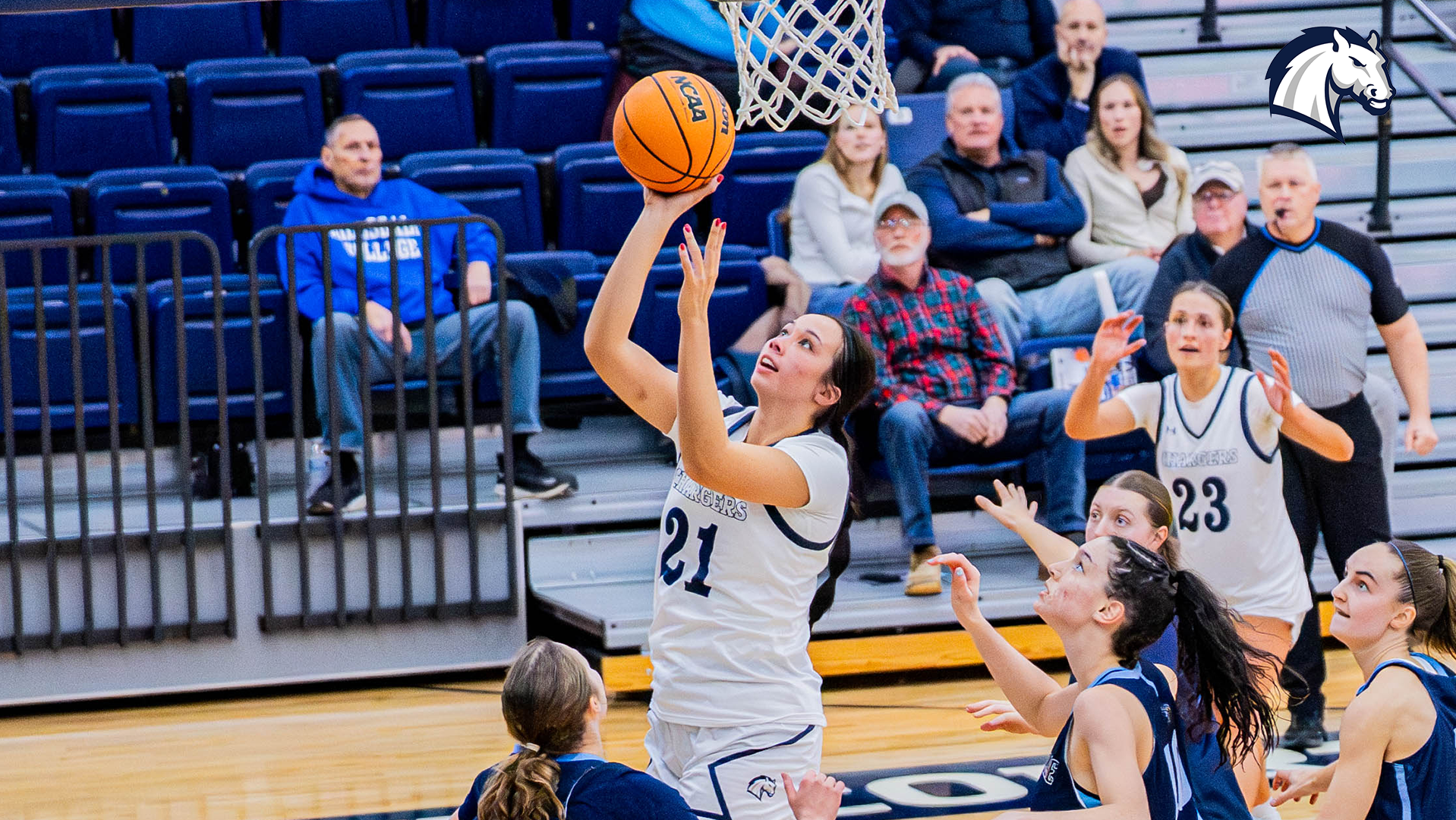 Hillsdale's Savannah Smith goes in for a layup against Cedarville on Jan. 15, 2026.