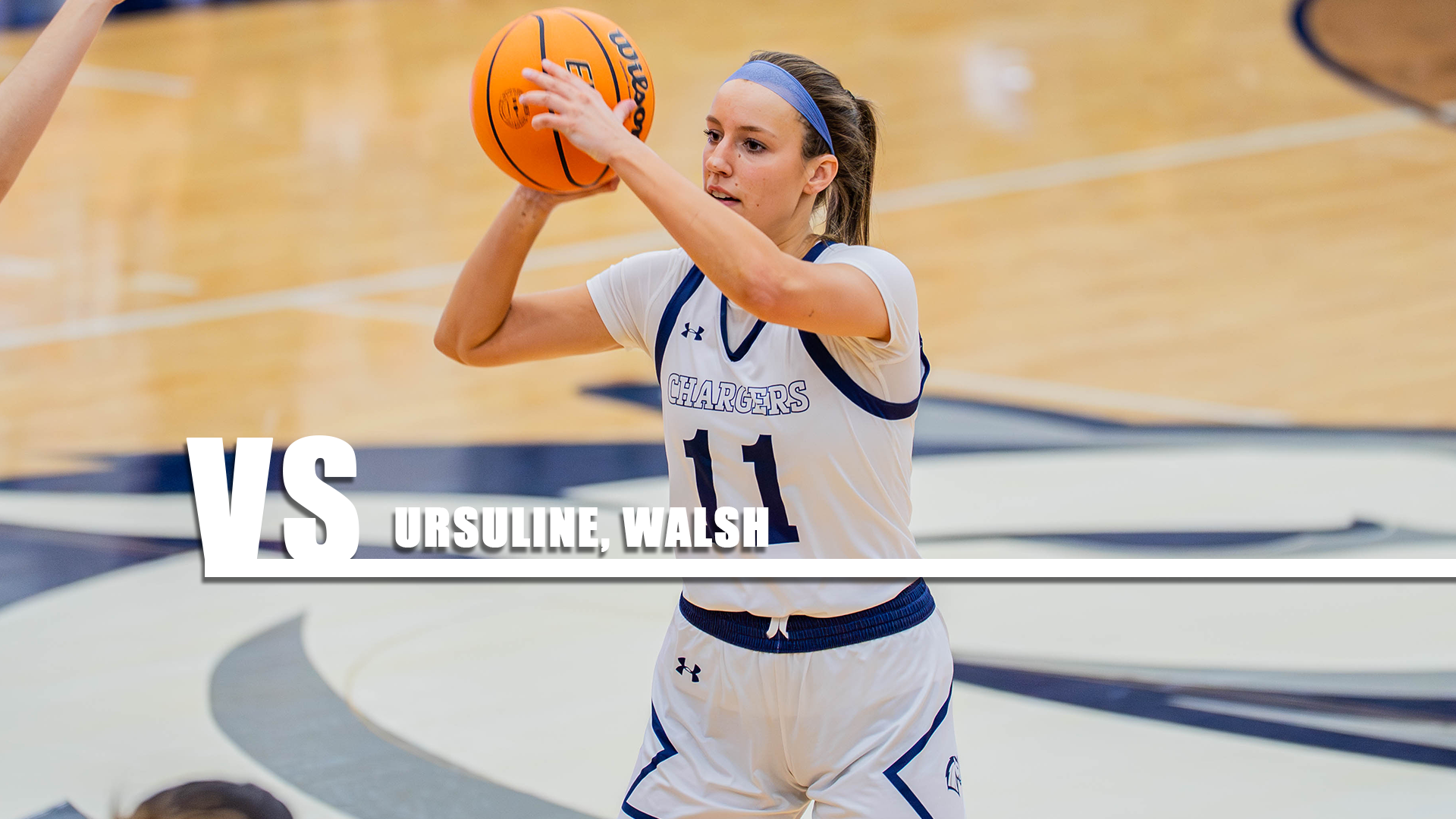 Hillsdale's Sydney Pnacek looks to pass the ball into the paint during a game against Ashland on January 24, 2026.
