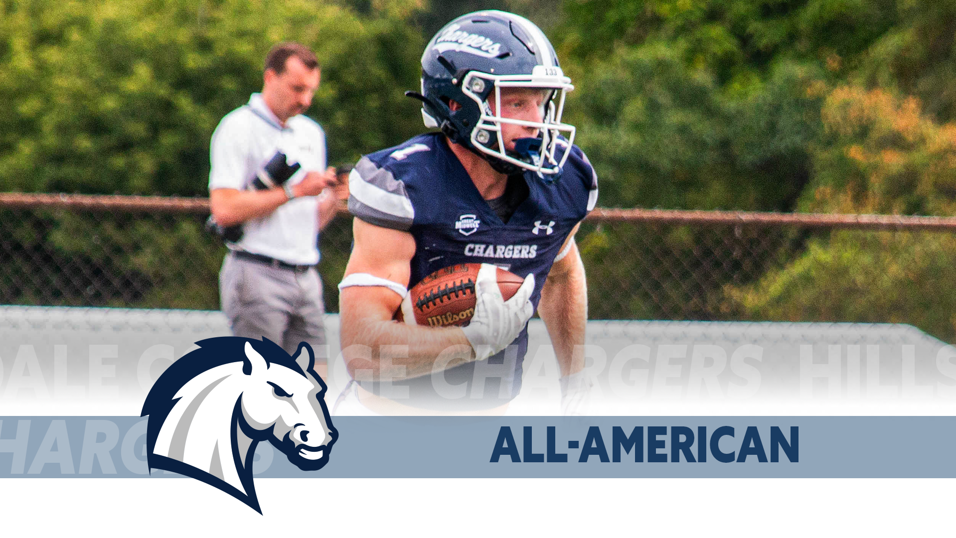 Hillsdale's Shea Ruddy returns a kickoff against Ohio Dominican on Nov. 15, 2025.