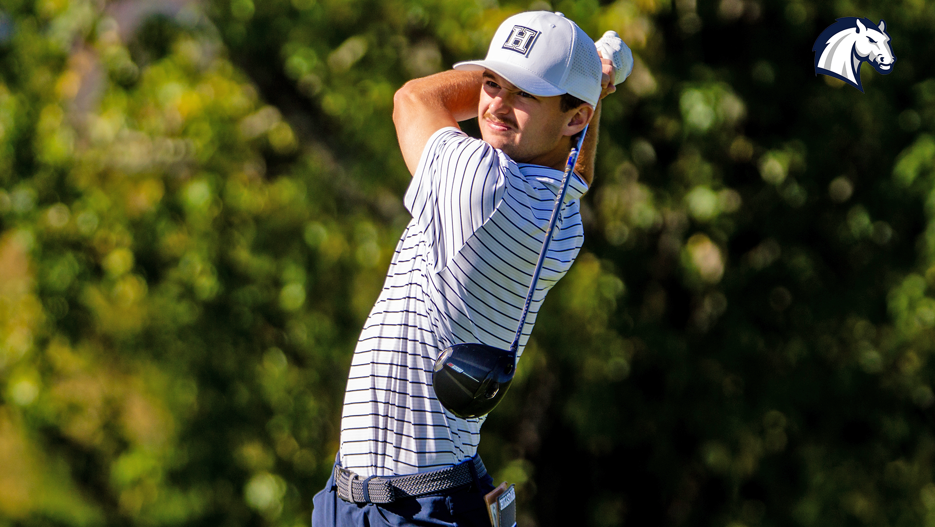 Hillsdale's John Cassiday tees off at the Nemacolin Invitational on Oct. 20, 2026.