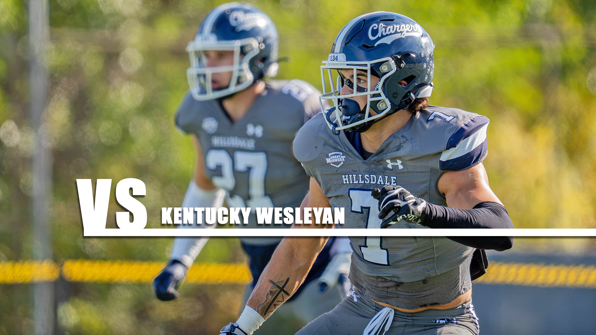 Hillsdale's Colin Morrow tracks a ballcarrier during the Chargers' game against Tiffin on Oct. 24, 2026.