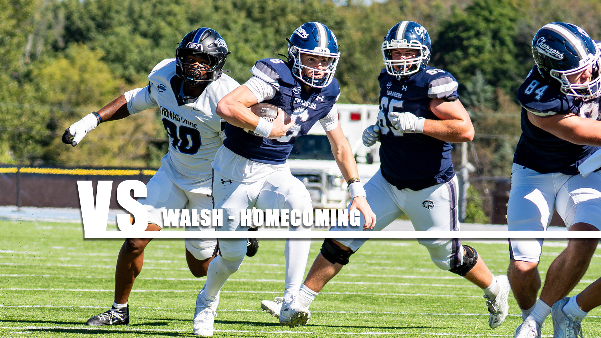Hillsdale's Eli Boyce scrambles for yardage during a Sept. 26, 2026 game against Thomas More in Hillsdale.