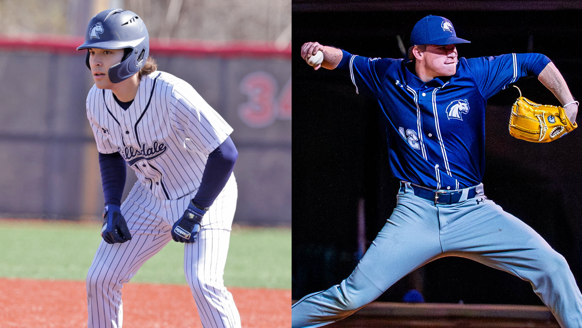Hillsdale's Jake Figman (left) and Patrick MacLean were named G-MAC Players of the Week to kick off the 2026 season.