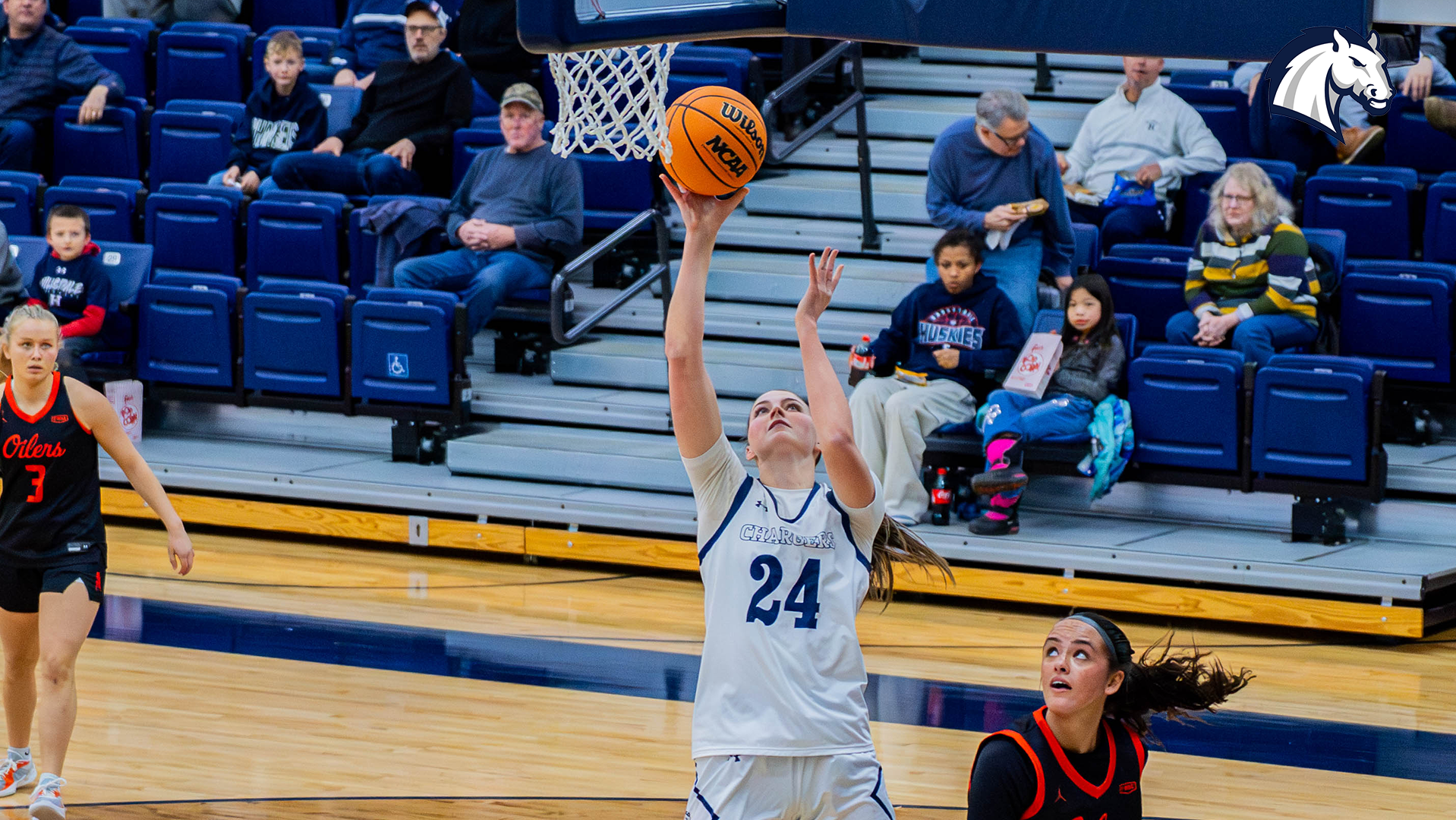 Hillsdale's Ellie Bruce converts a layup again Findlay on Feb. 26, 2026.
