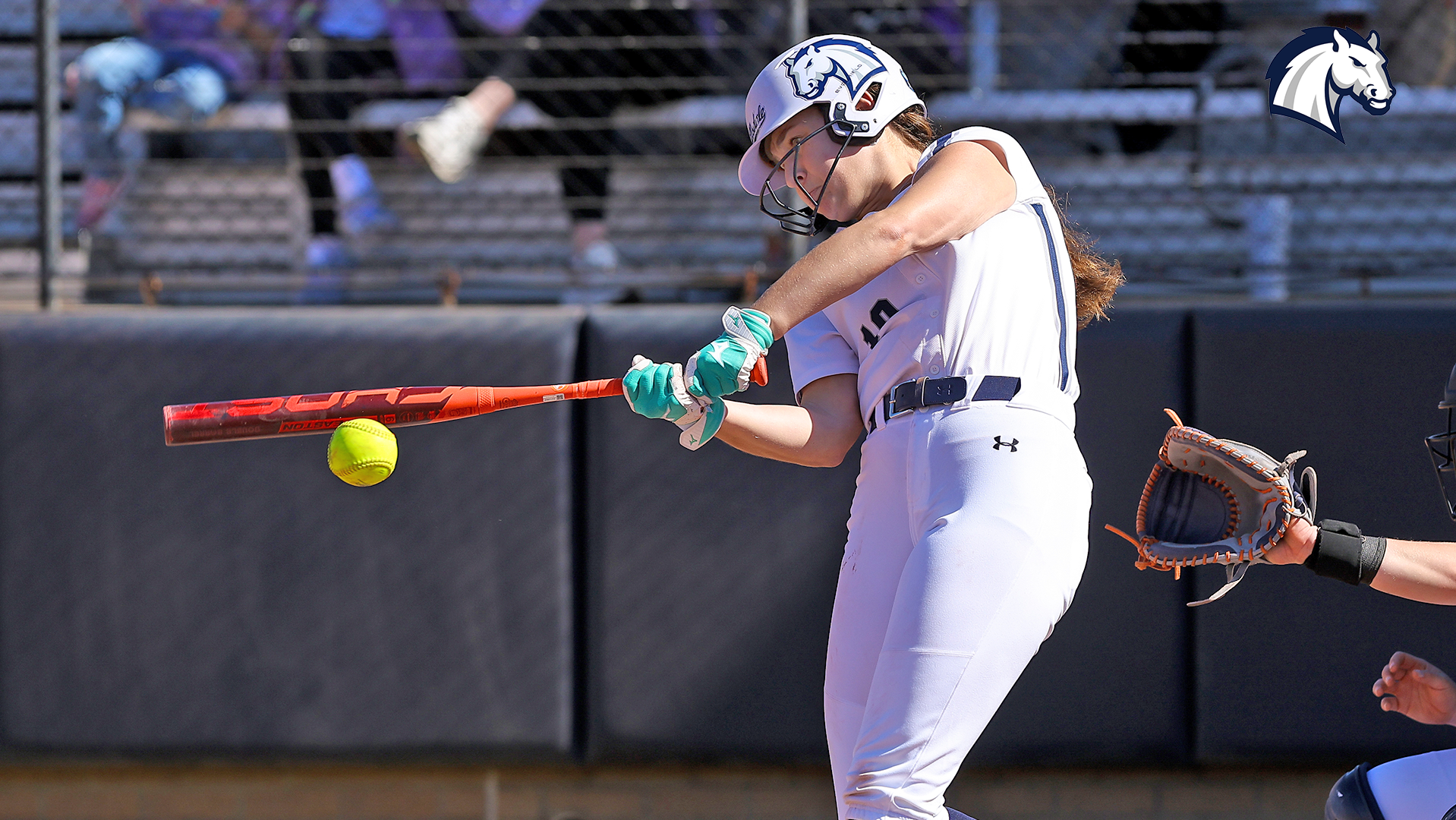 Hillsdale's Medleigh Danchak puts the ball in play during a contest at UT Tyler on Feb. 7, 2026.