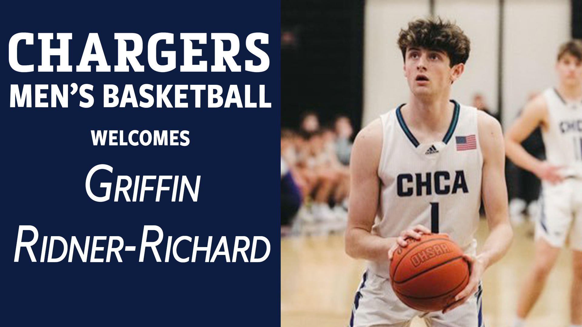 Hillsdale College men's basketball signs Griffin Ridner-Richard for 2026-27 campaign.