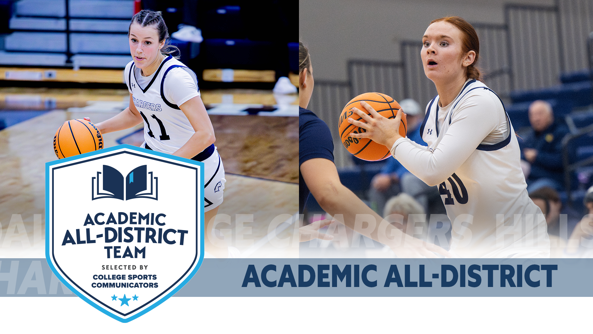 2025-26 CSC Academic All-District Honorees: Sydney Pnacek and Emma Ruhlman.