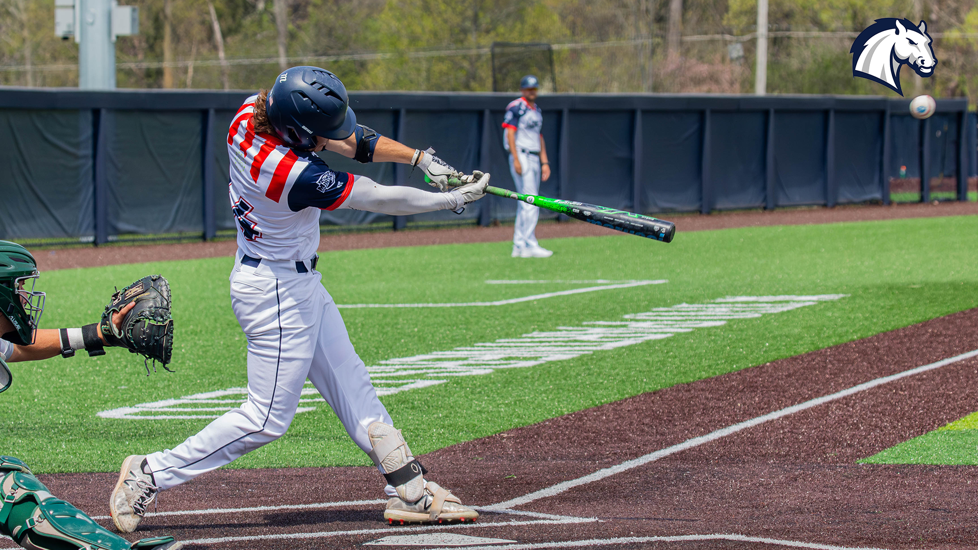 Hillsdale's Jake Figman puts a ball in play against Tiffin on April 24, 2026.