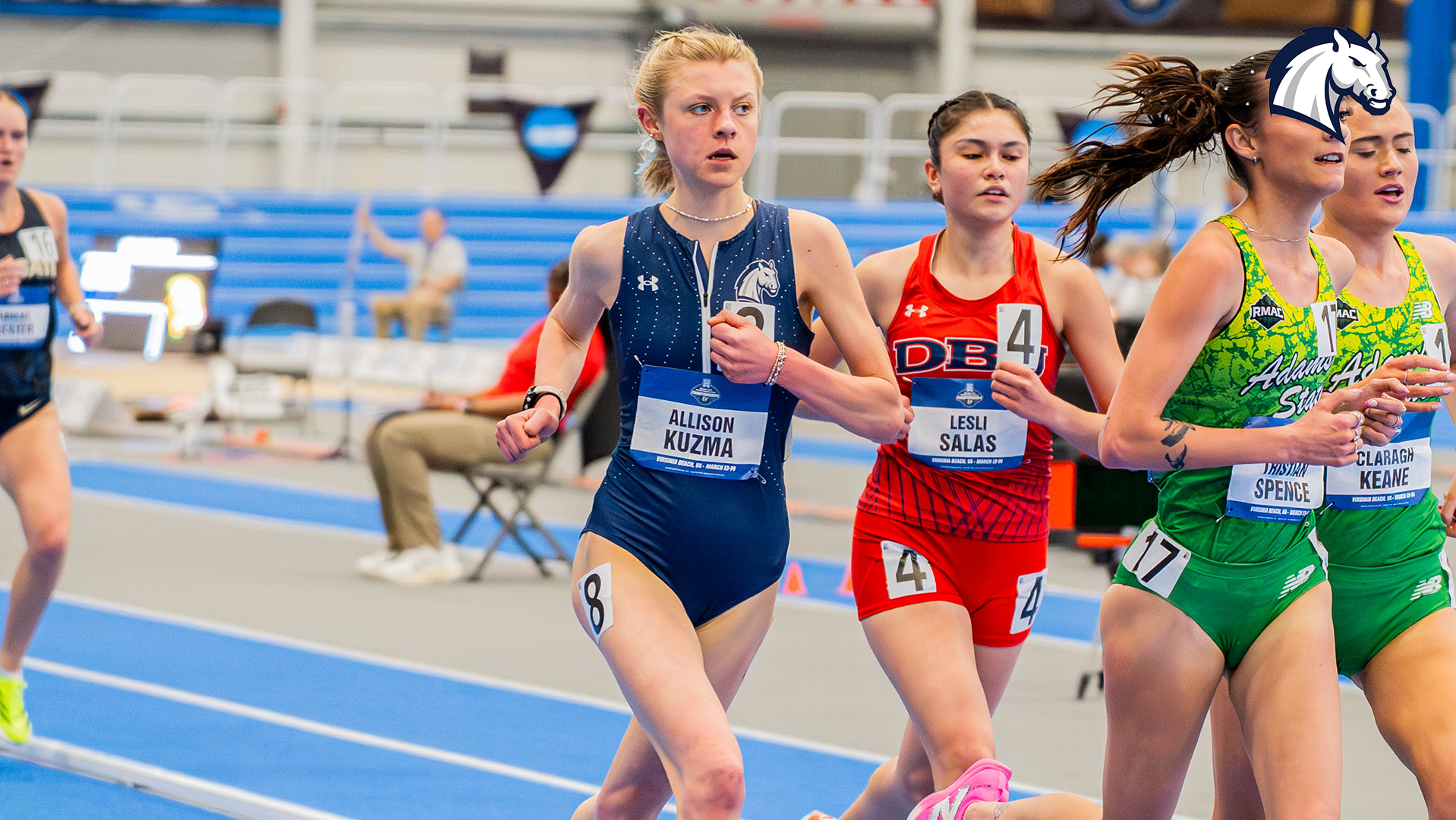 Allison Kuzma competes in the 5K at the 2026 NCAA DII Indoor Championships on March 13, 2026.