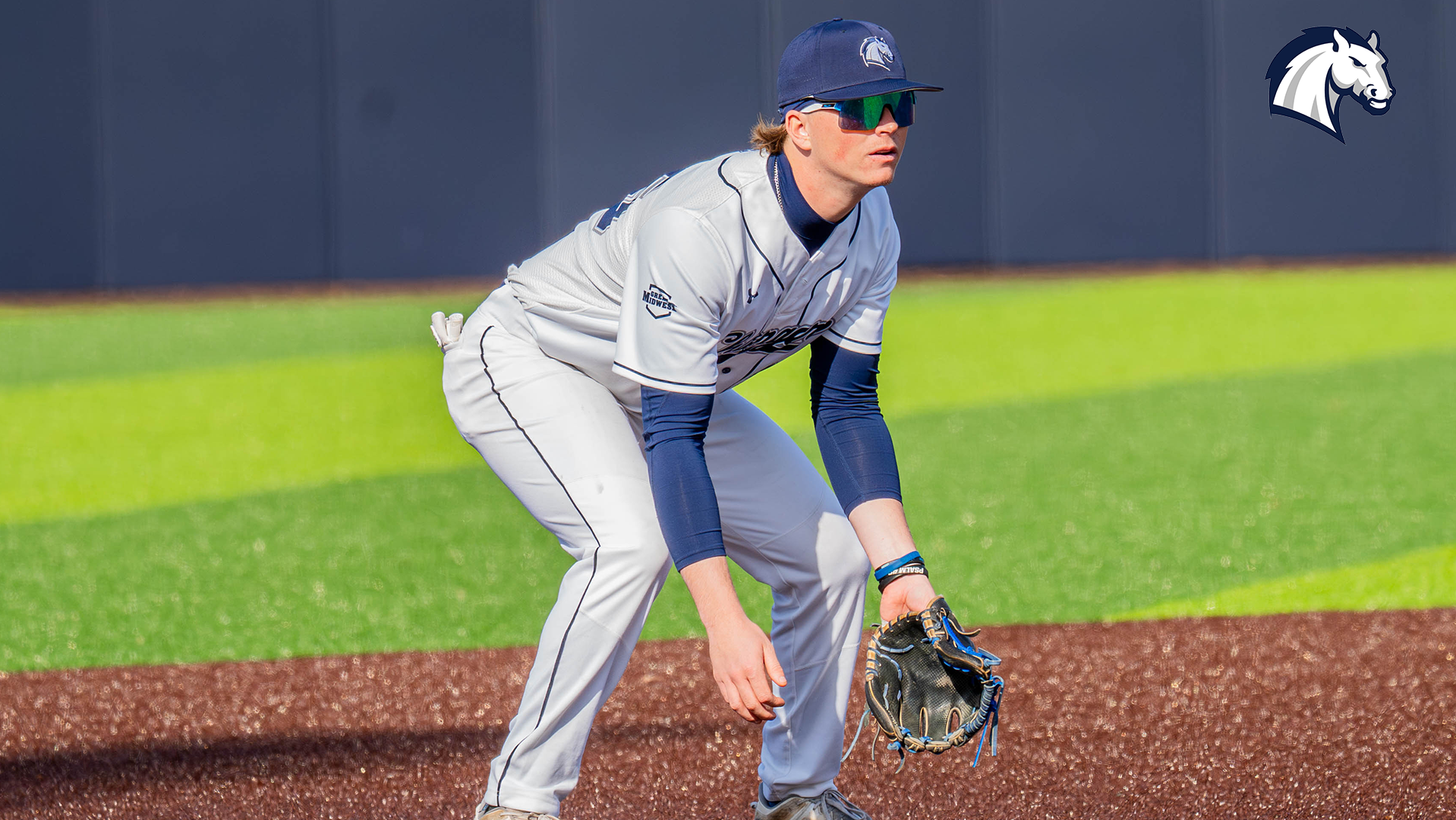 Hillsdale's Carson Tucker plays third base for the Chargers against Malone on March 21, 2026.