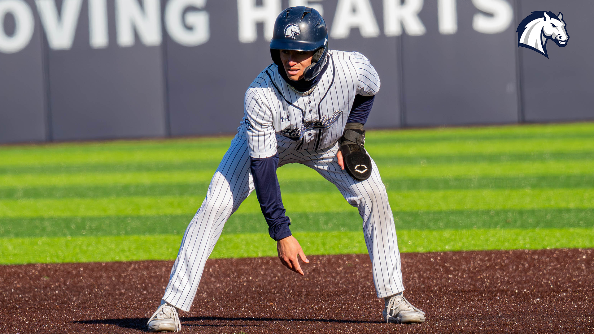Hillsdale's Tyler Turner takes a lead off first base looking to steal against Ohio Dominican on March 28, 2026.