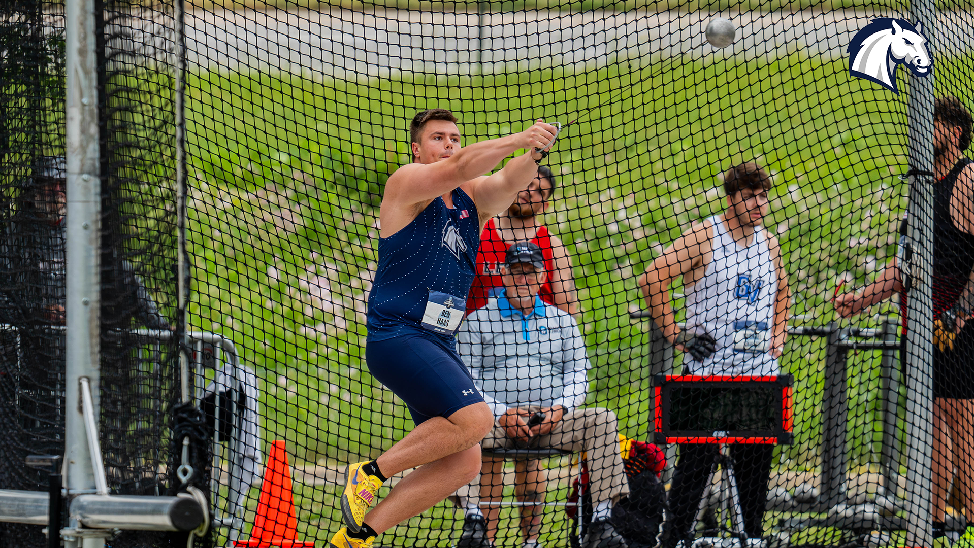 Hillsdale's Ben Haas competes in the hammer throw at the NCAA DII Outdoor Championships on May 21, 2026 in Emporia, Kansas.