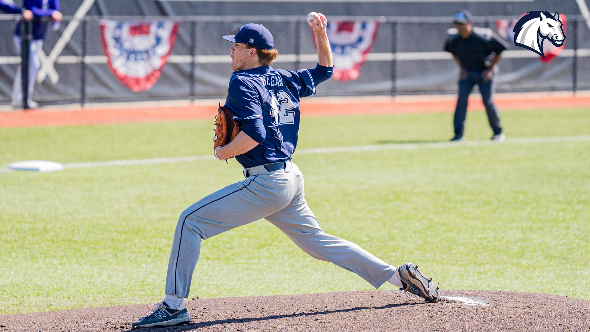 Hillsdale's Patrick MacLean delivers a pitch against Findlay during the 2026 G-MAC Tournament.