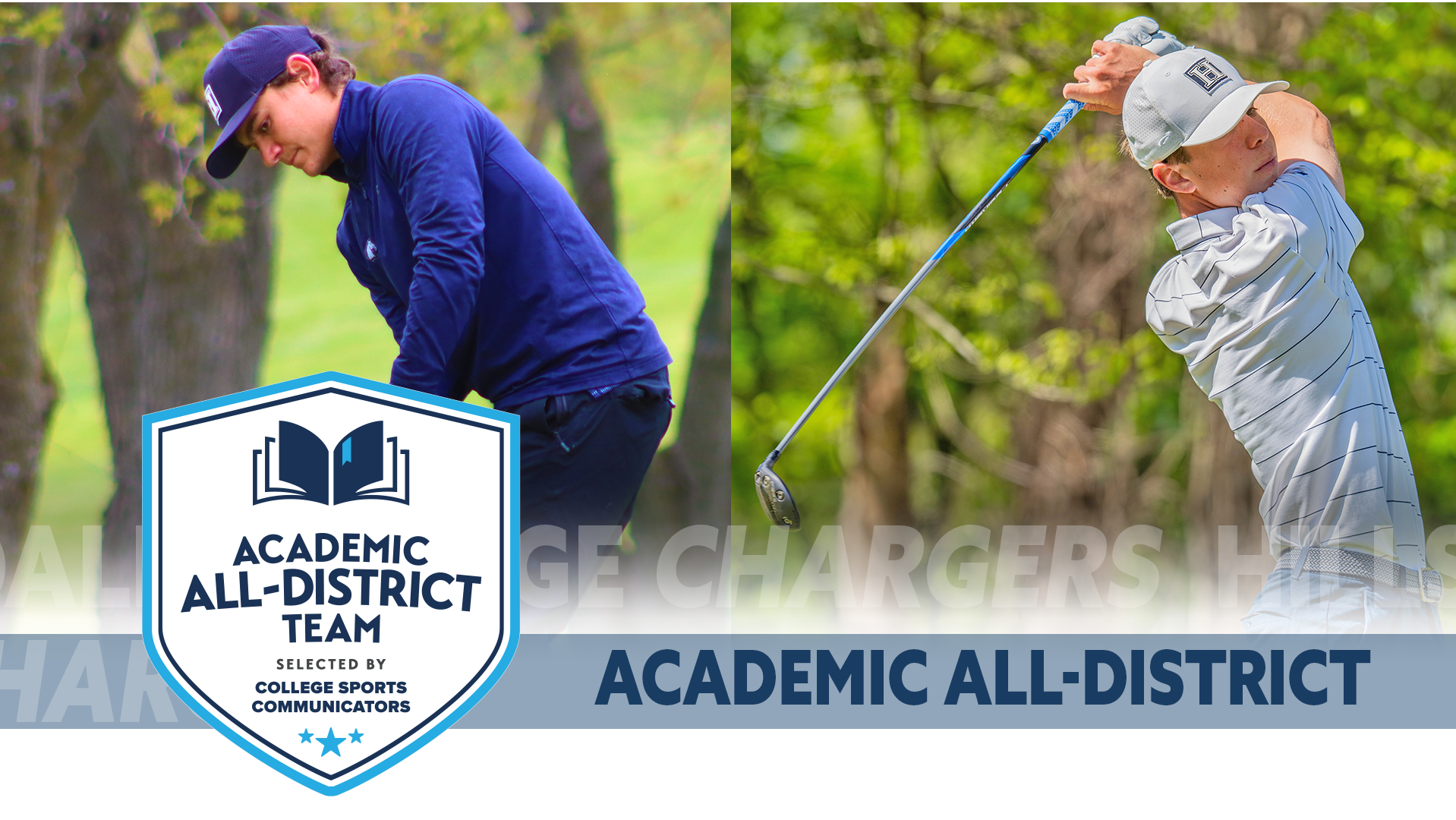 Hillsdale 2026 Academic All-District honorees: Oliver Marshall and Jackson Piacsek.