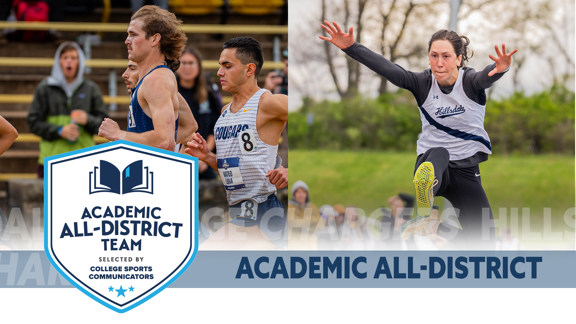 2026 CSC Academic All-District Track and Field honorees.