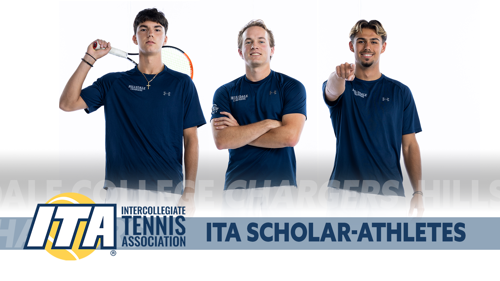 2026 ITA Scholar Athletes: Patrick Cretu, Ellis Klanduch, Ryan Papazov.