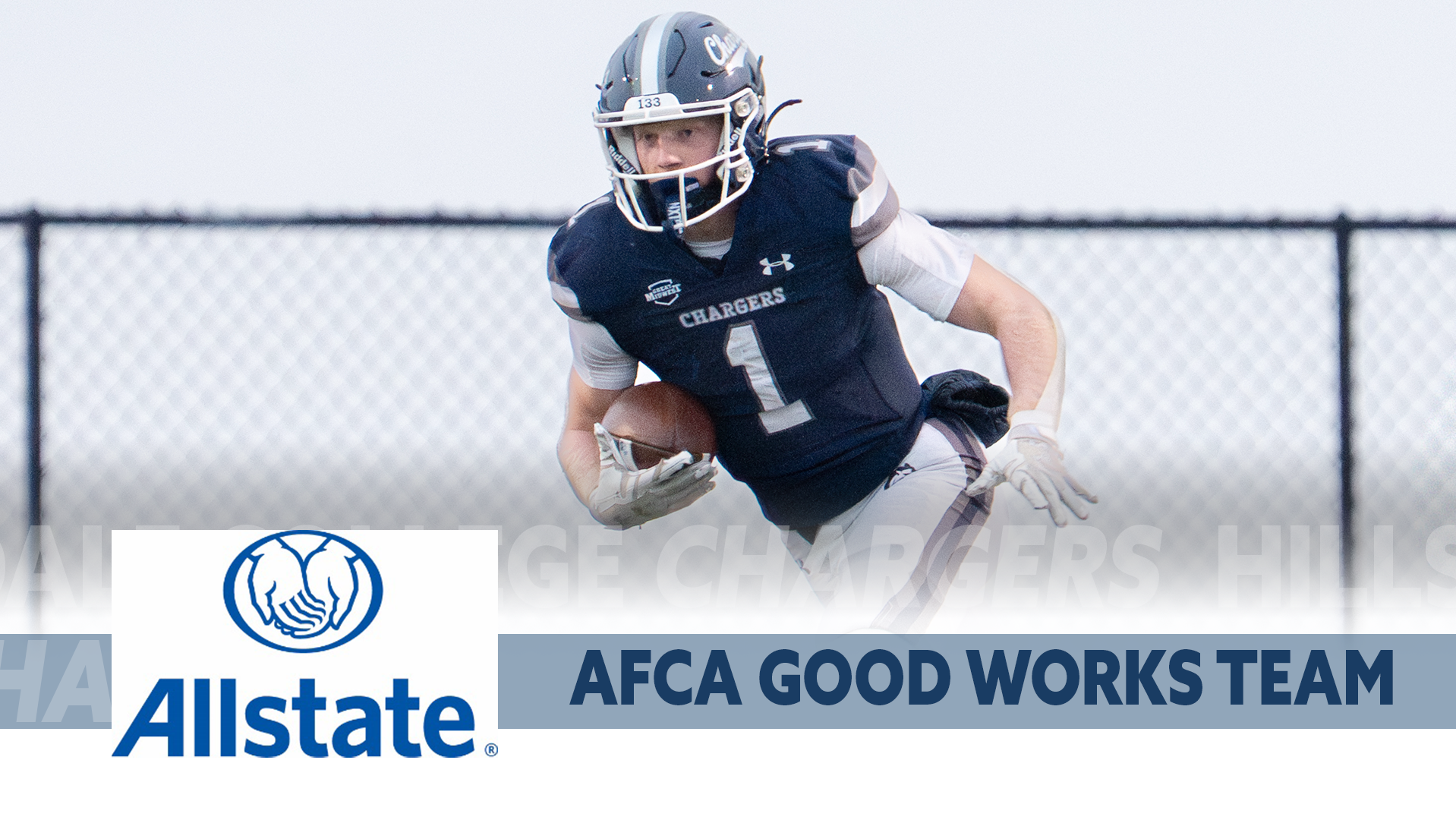 Hillsdale's Shea Ruddy is a nominee for the 2026 Allstate AFCA Good Works Team.