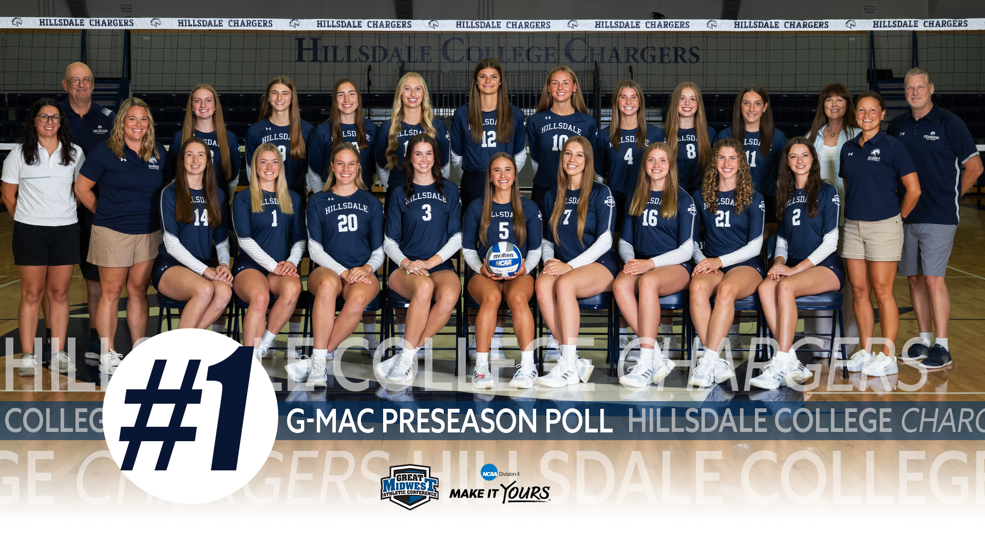 2026 Hillsdale College Volleyball Team Photo