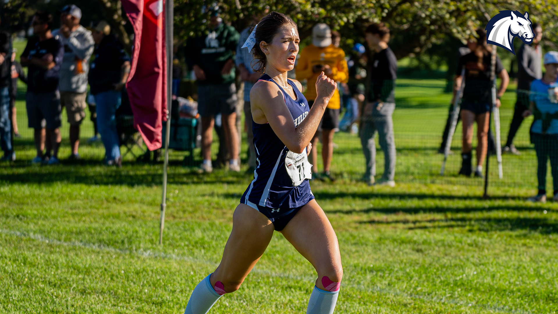 Mavis Banks sprints for the finish line for the Chargers during the Spartan Invitational on Sept. 11, 2026.