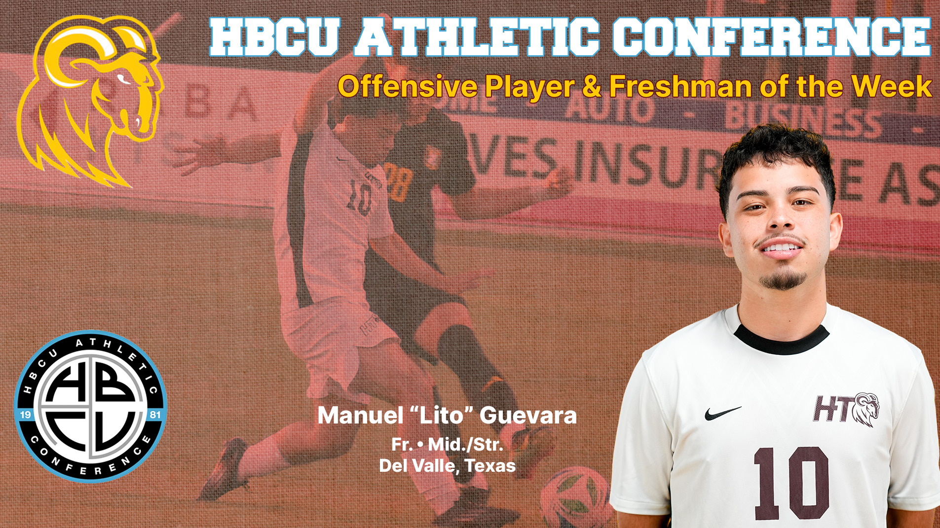 A portrait of HT men's soccer player Manuel 