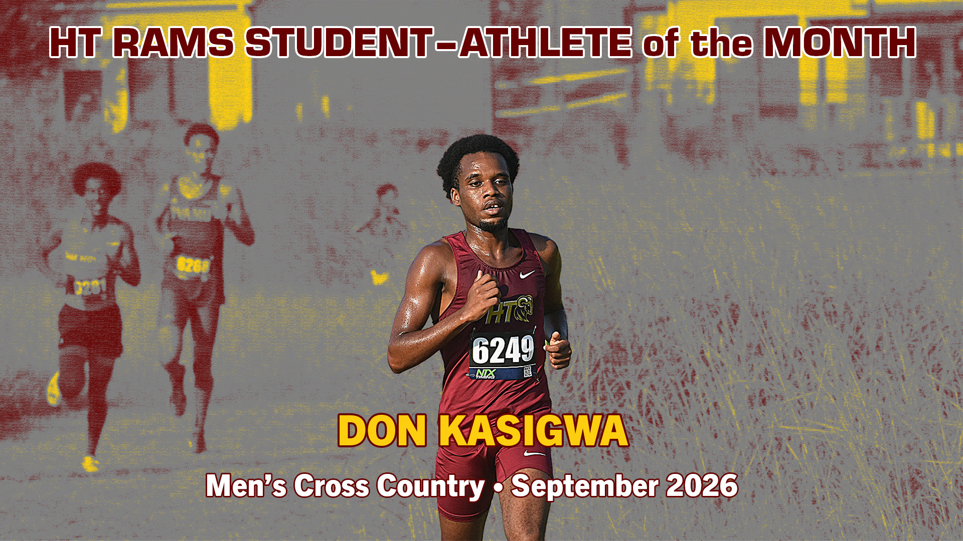 HT Rams Student-Athlete of the Month: Don Kasigwa (Men's Cross Country; Sept. 2026)