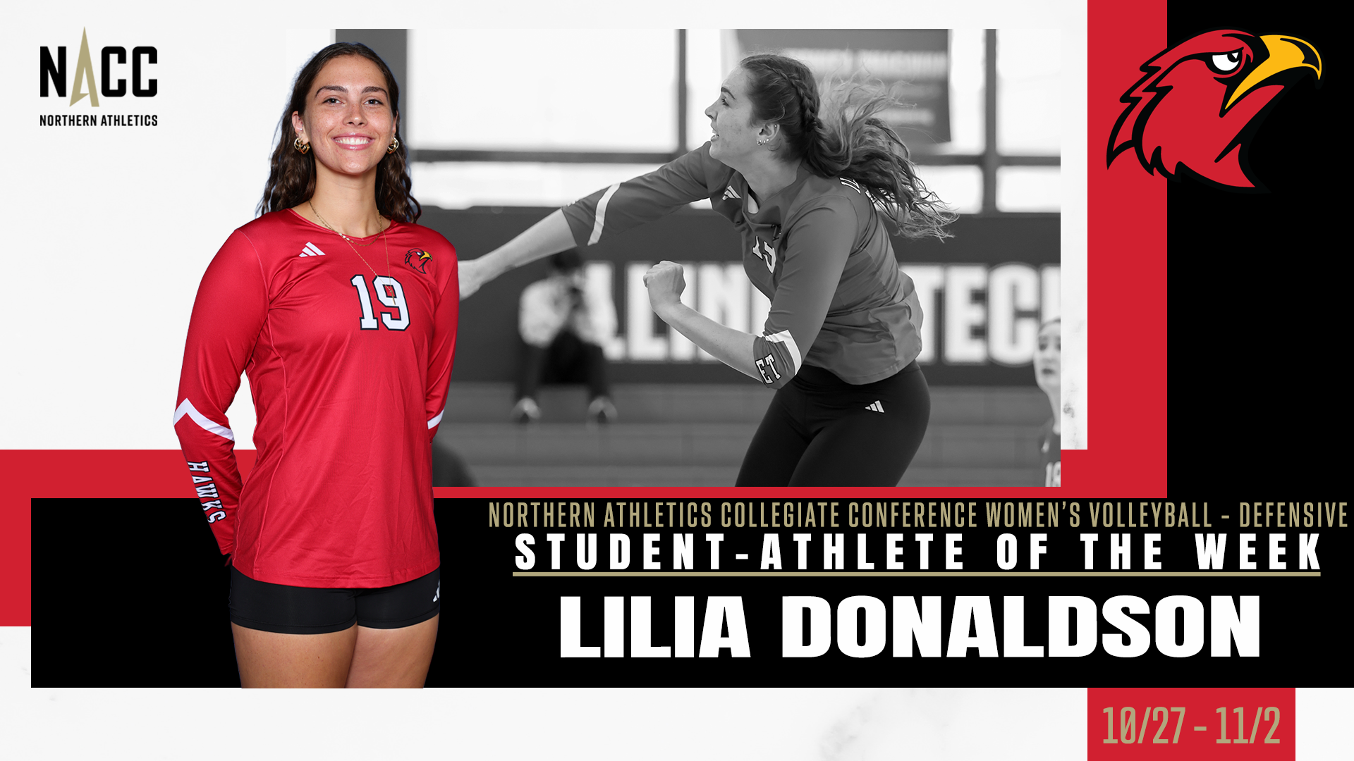 Lilia Donaldson NACC POTW cover photo 11-4-25