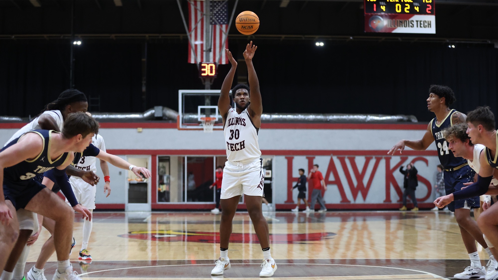 Garrison Carter MBB free throw