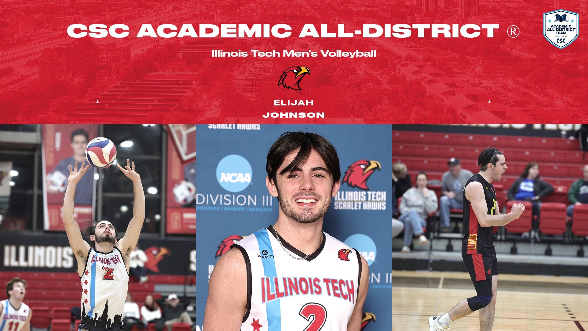 Elijah Johnson CSC Academic All-District MVB 2025