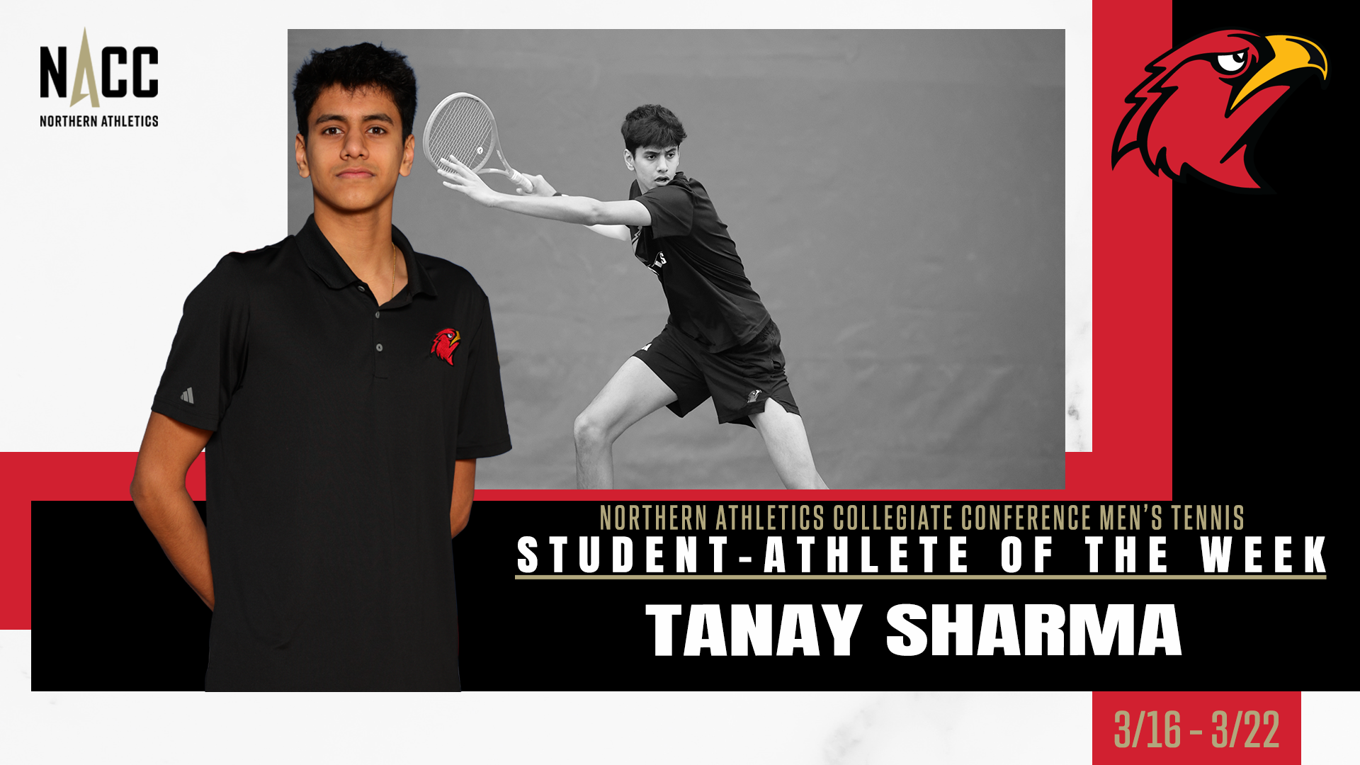 Tanay Sharma NACC POTW cover photo 3-25-26