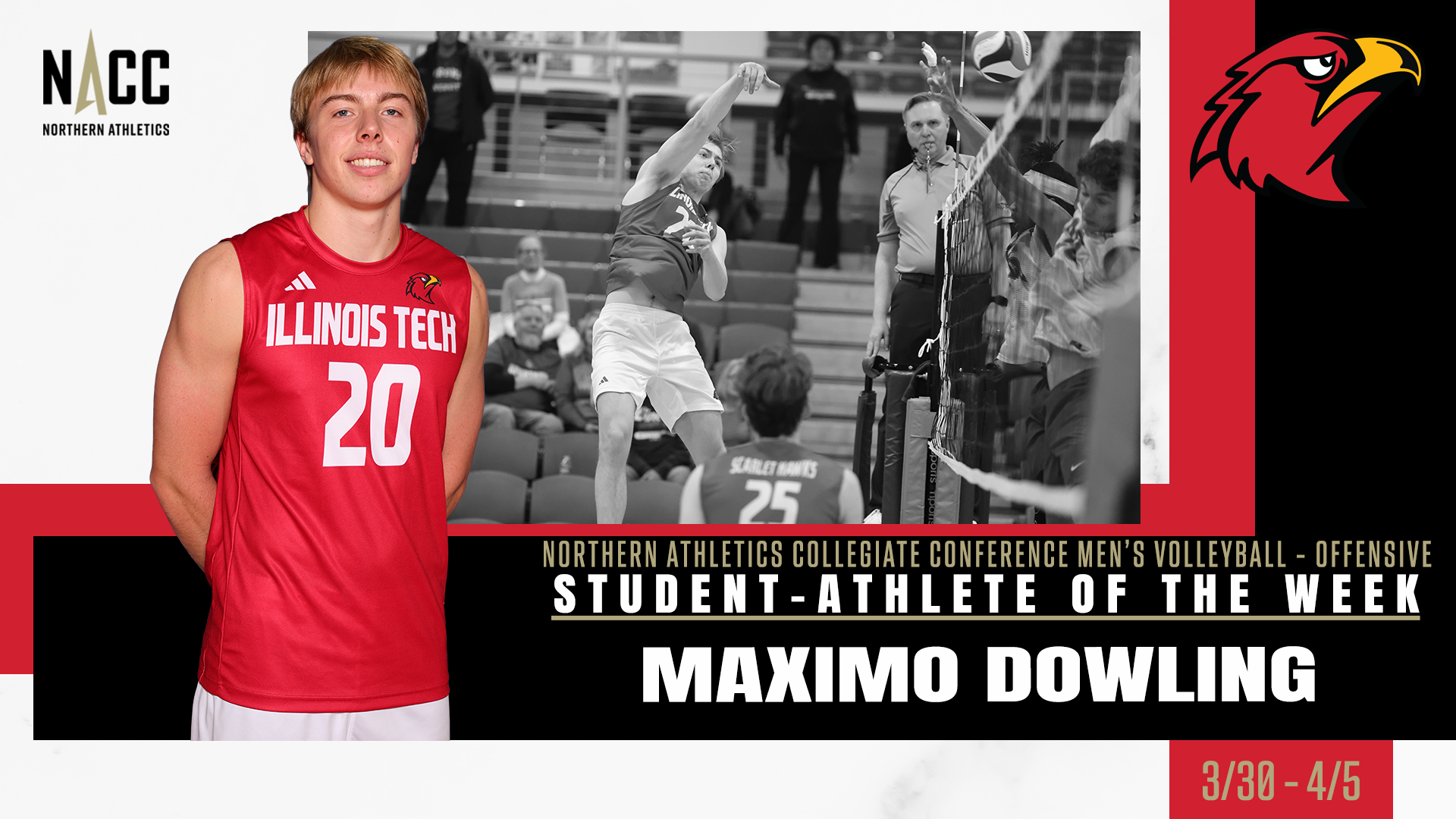 Maximo Dowling NACC POTW cover photo 4-8-26